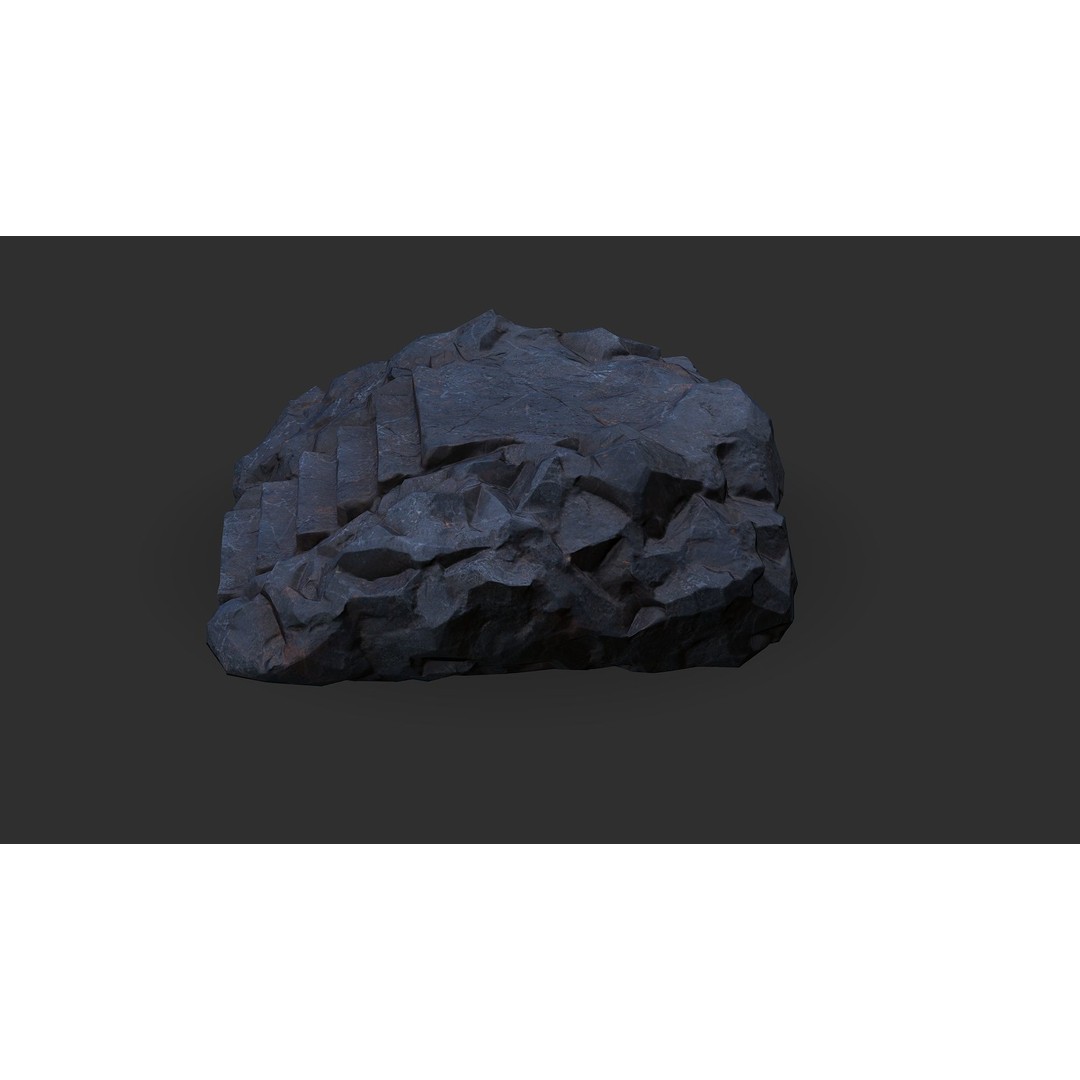 Stone Stairs 3D Model – Low Poly PBR Game Asset, FBX & OBJ - View 15