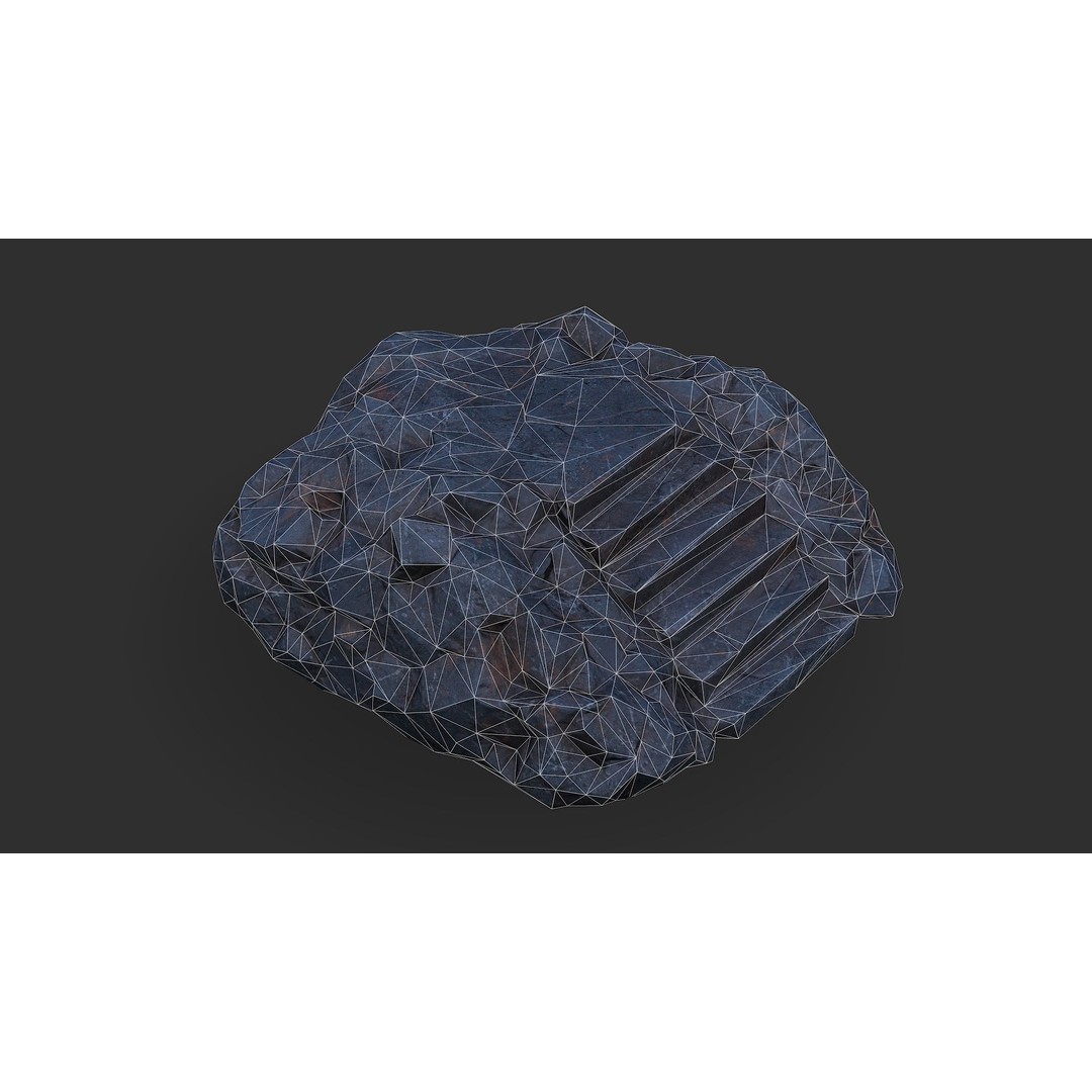 Stone Stairs 3D Model – Low Poly PBR Game Asset, FBX & OBJ - View 18