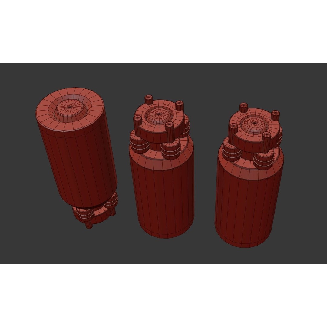 Sci-Fi Teleport Grenade 3D Model – Low Poly Game Asset, FBX - View 15