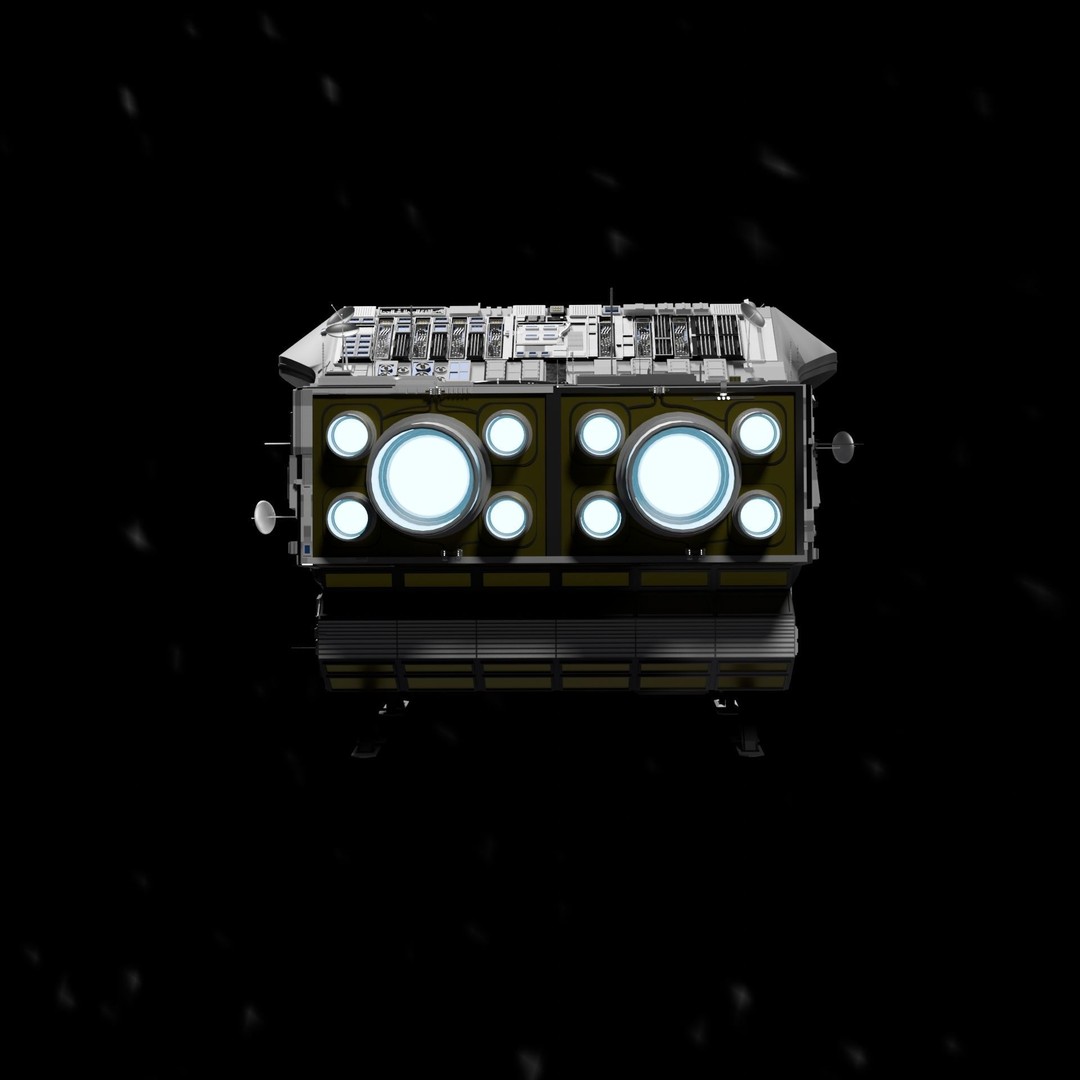 Spaceship 3D Model – High Poly PBR Asset for Games and Animation - View 12