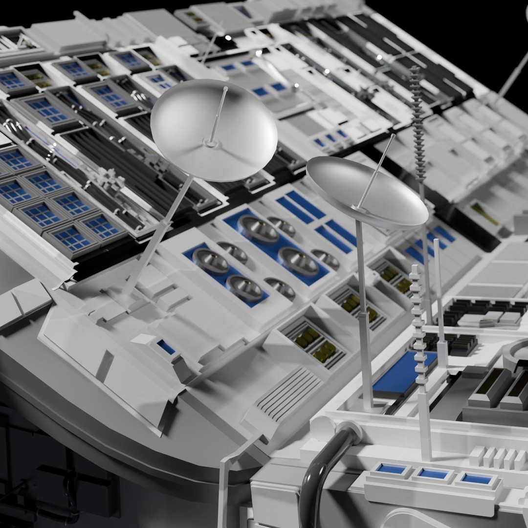 Spaceship 3D Model – High Poly PBR Asset for Games and Animation - View 15