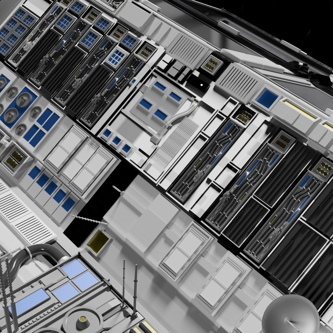 Spaceship 3D Model – High Poly PBR Asset for Games and Animation - View 19