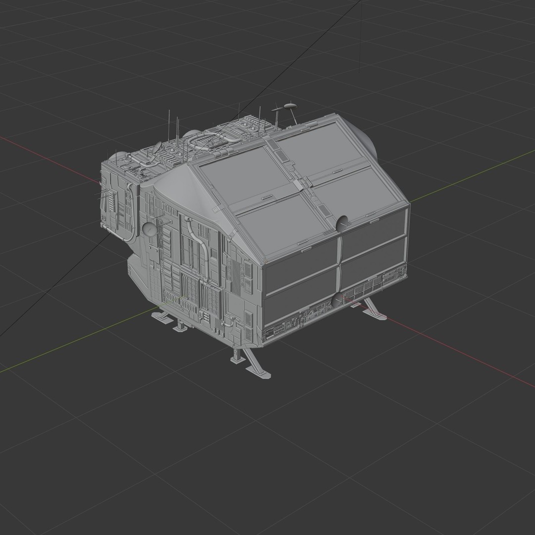 Spaceship 3D Model – High Poly PBR Asset for Games and Animation - View 25