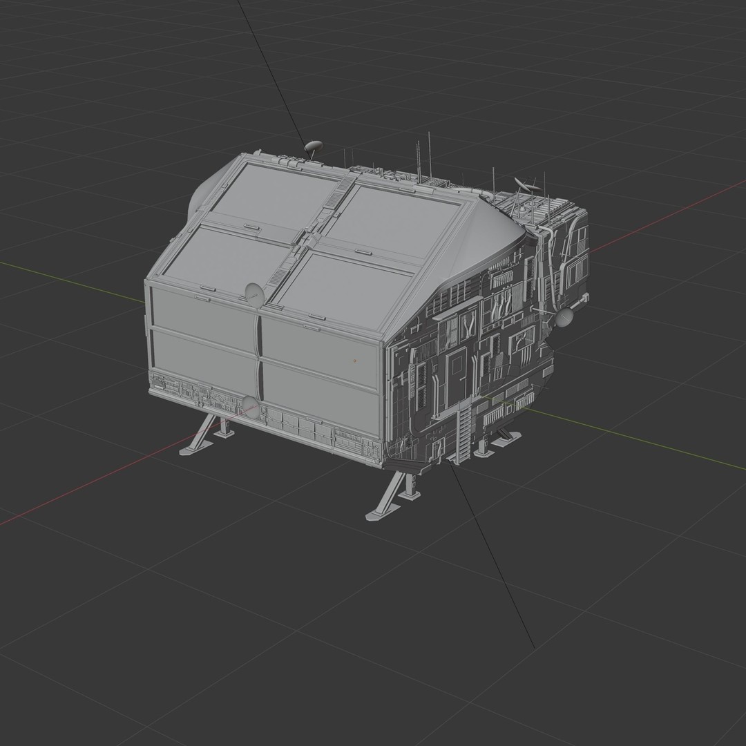 Spaceship 3D Model – High Poly PBR Asset for Games and Animation - View 26