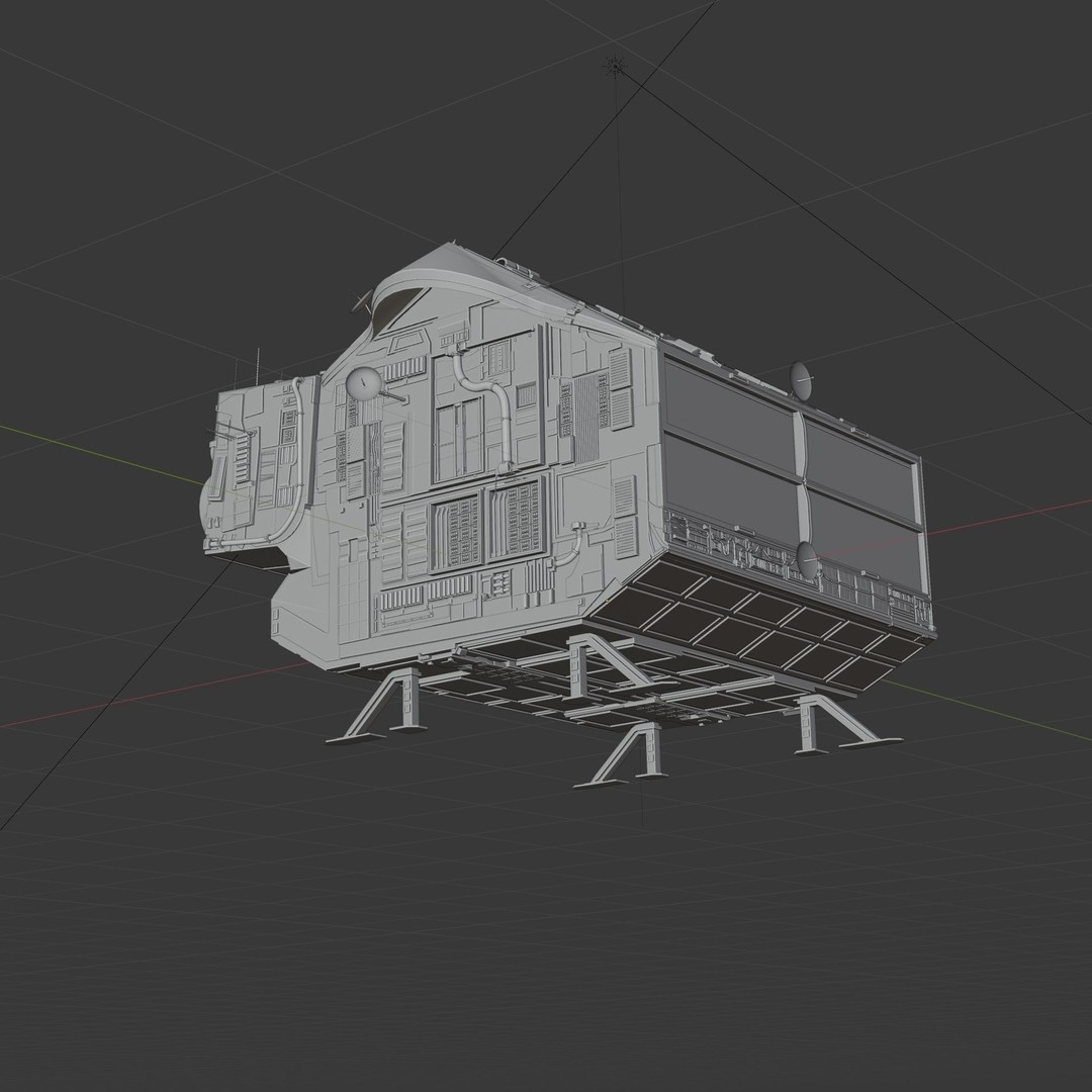 Spaceship 3D Model – High Poly PBR Asset for Games and Animation - View 29