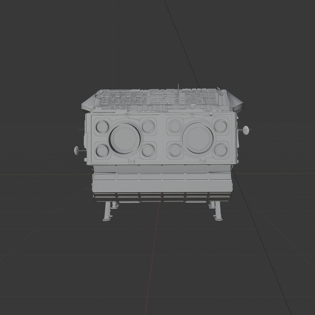 Spaceship 3D Model – High Poly PBR Asset for Games and Animation - View 34