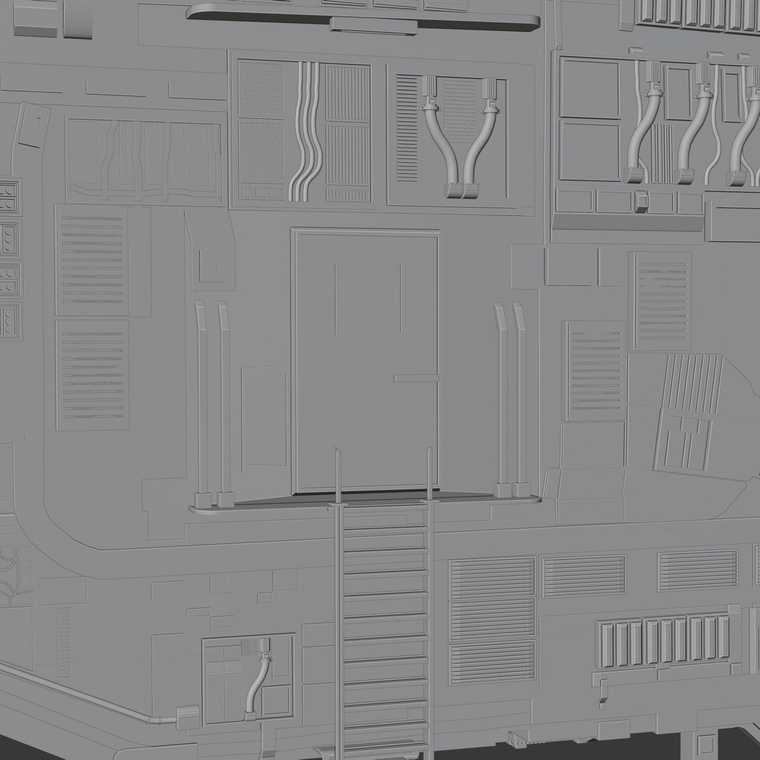 Spaceship 3D Model – High Poly PBR Asset for Games and Animation - View 37