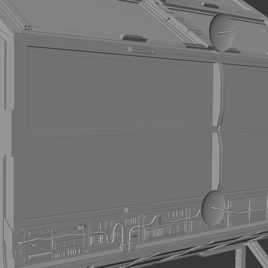Spaceship 3D Model – High Poly PBR Asset for Games and Animation - View 38