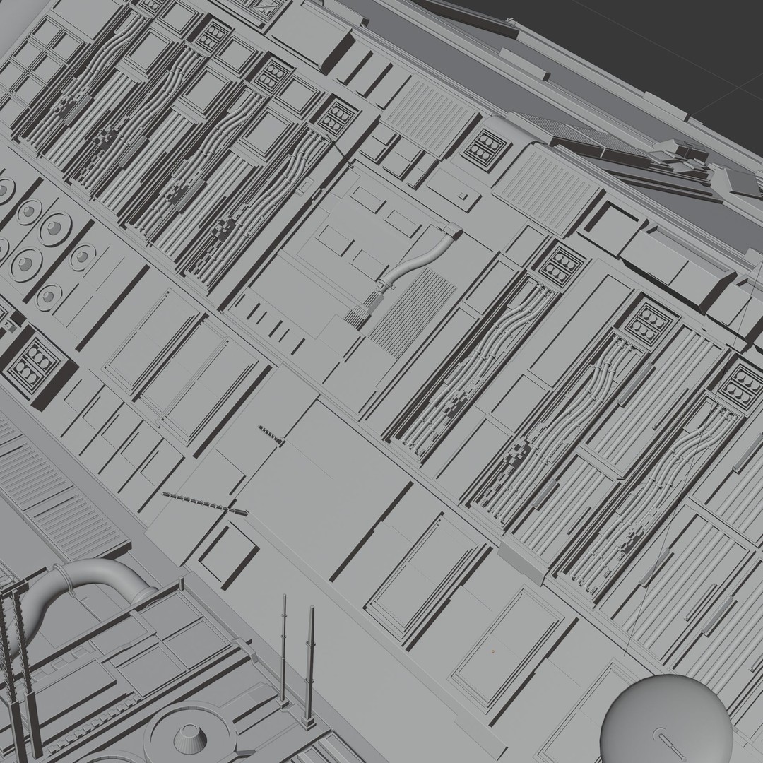 Spaceship 3D Model – High Poly PBR Asset for Games and Animation - View 39