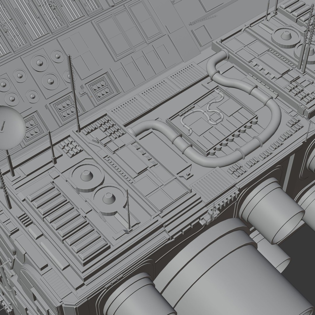 Spaceship 3D Model – High Poly PBR Asset for Games and Animation - View 40