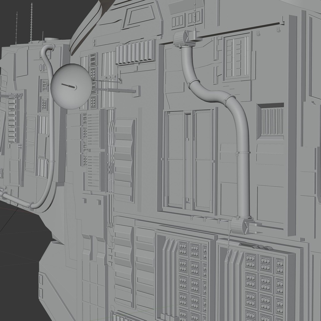 Spaceship 3D Model – High Poly PBR Asset for Games and Animation - View 41