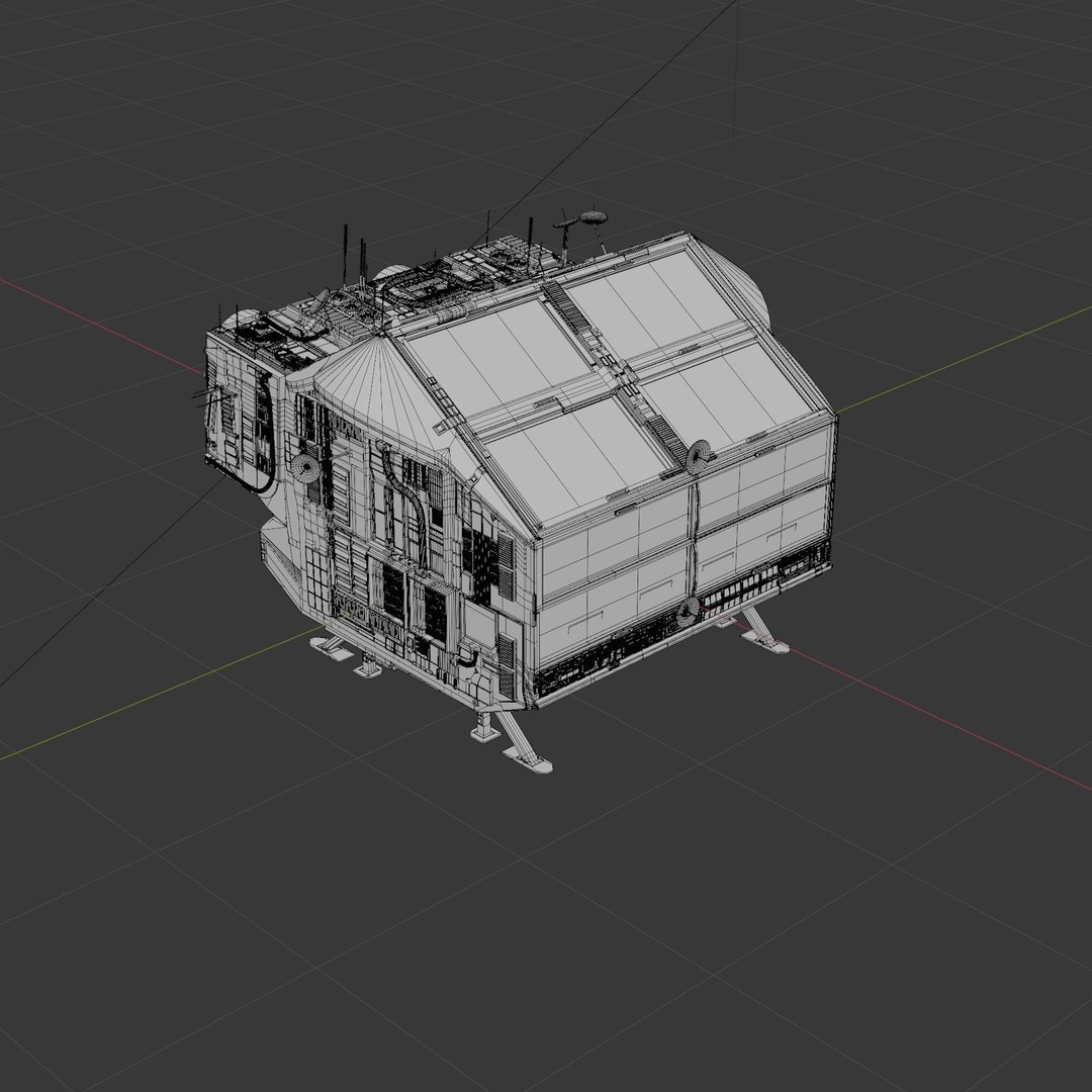 Spaceship 3D Model – High Poly PBR Asset for Games and Animation - View 44