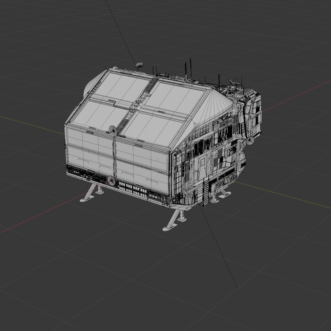 Spaceship 3D Model – High Poly PBR Asset for Games and Animation - View 45