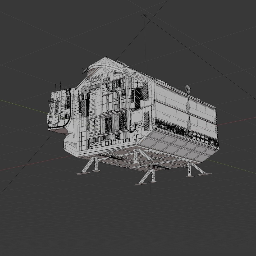 Spaceship 3D Model – High Poly PBR Asset for Games and Animation - View 48