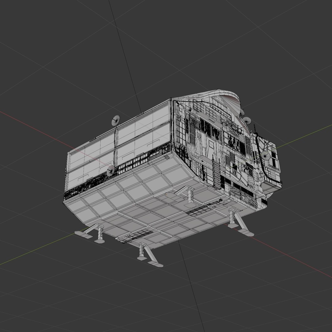 Spaceship 3D Model – High Poly PBR Asset for Games and Animation - View 49