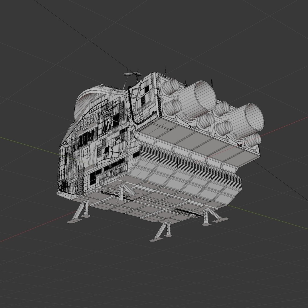 Spaceship 3D Model – High Poly PBR Asset for Games and Animation - View 50