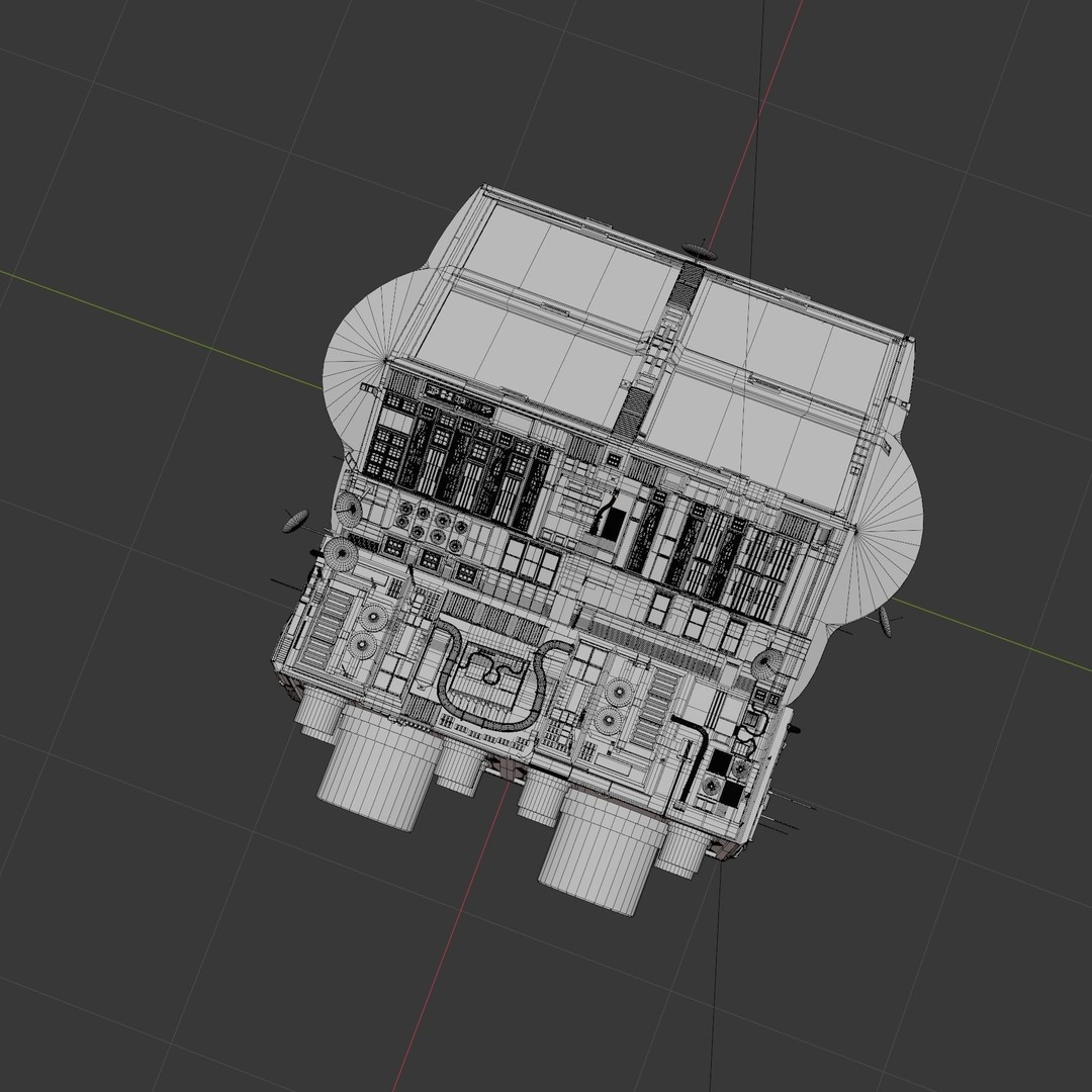 Spaceship 3D Model – High Poly PBR Asset for Games and Animation - View 52