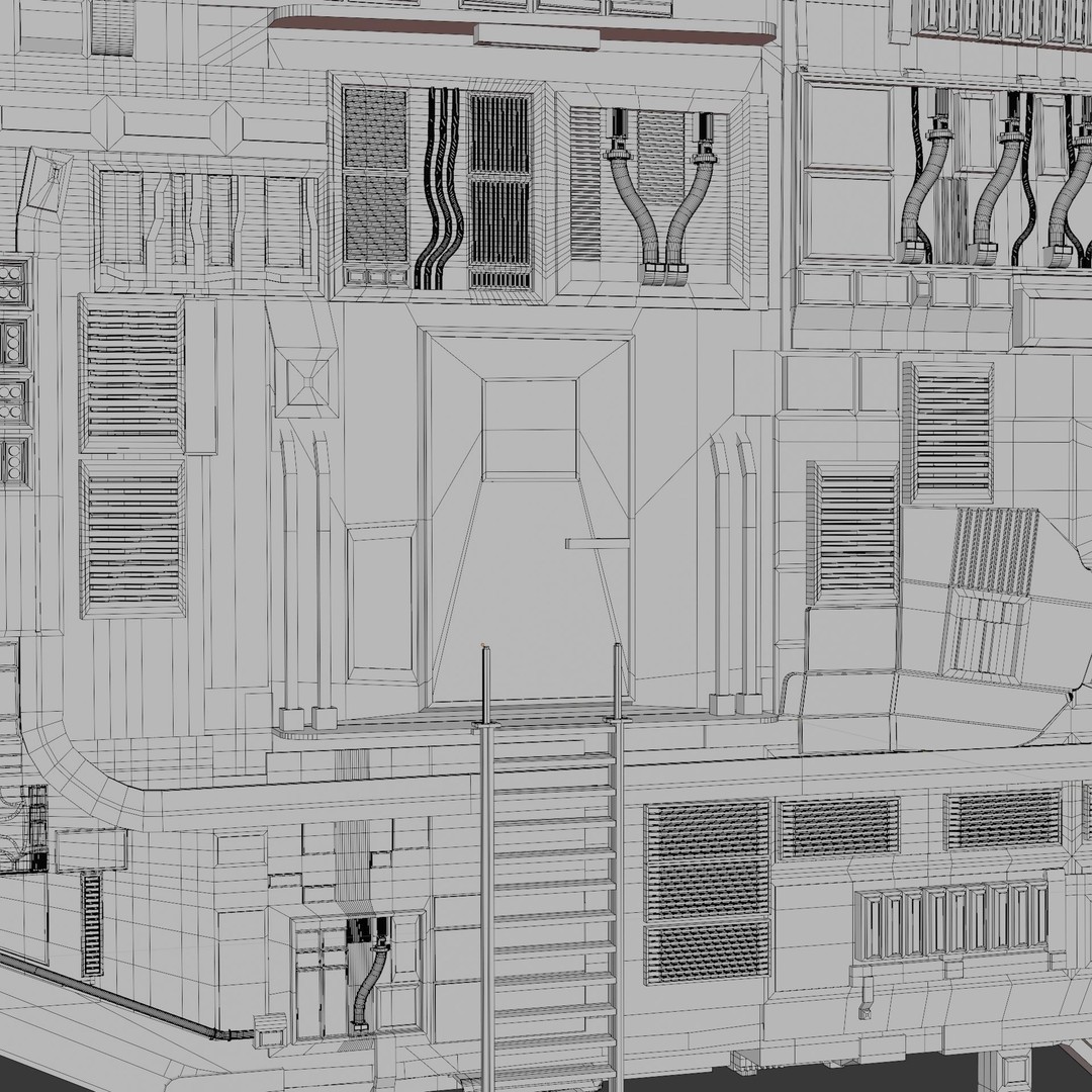Spaceship 3D Model – High Poly PBR Asset for Games and Animation - View 56