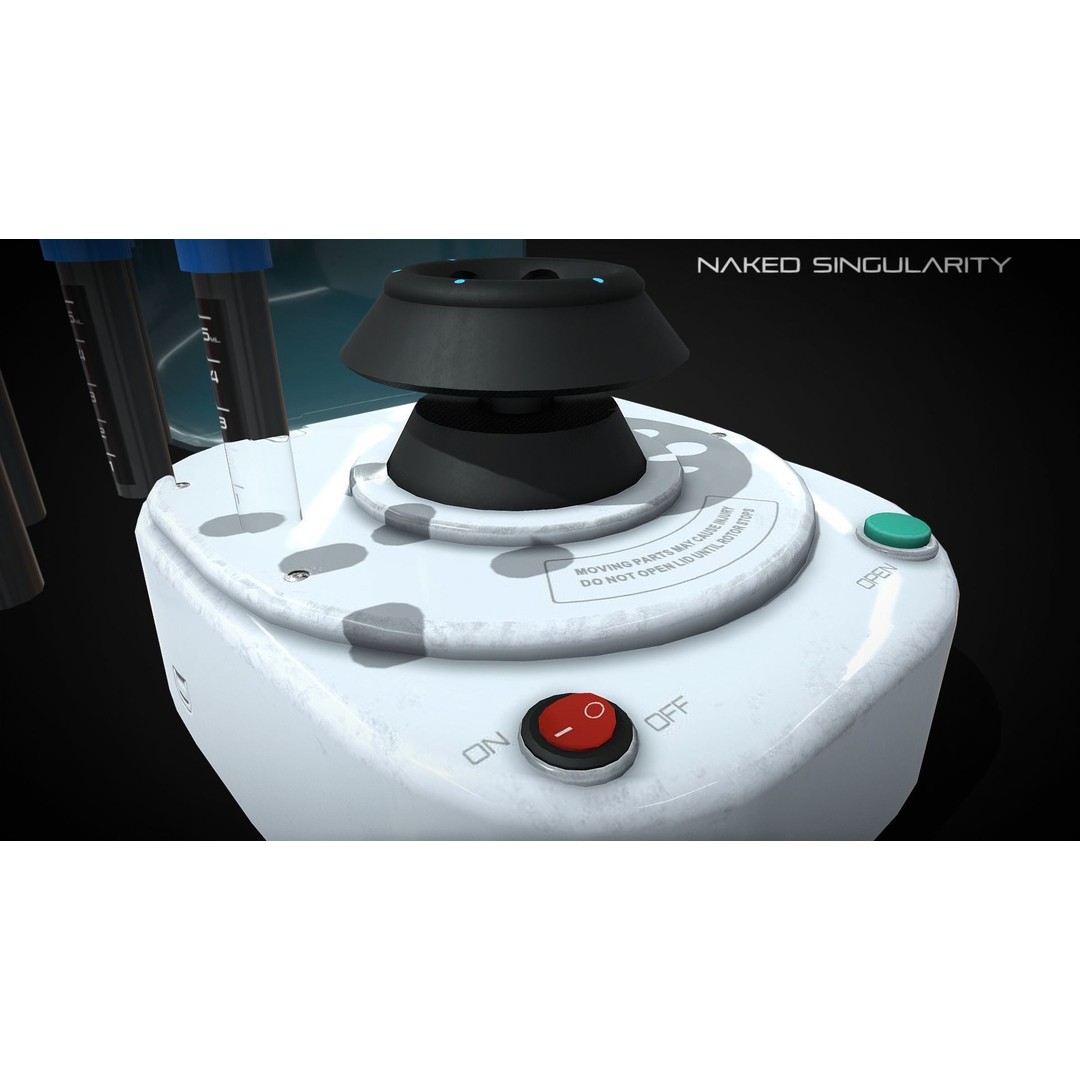 Mini Centrifuge 3D Model – Low Poly Laboratory Equipment, FBX - View 7