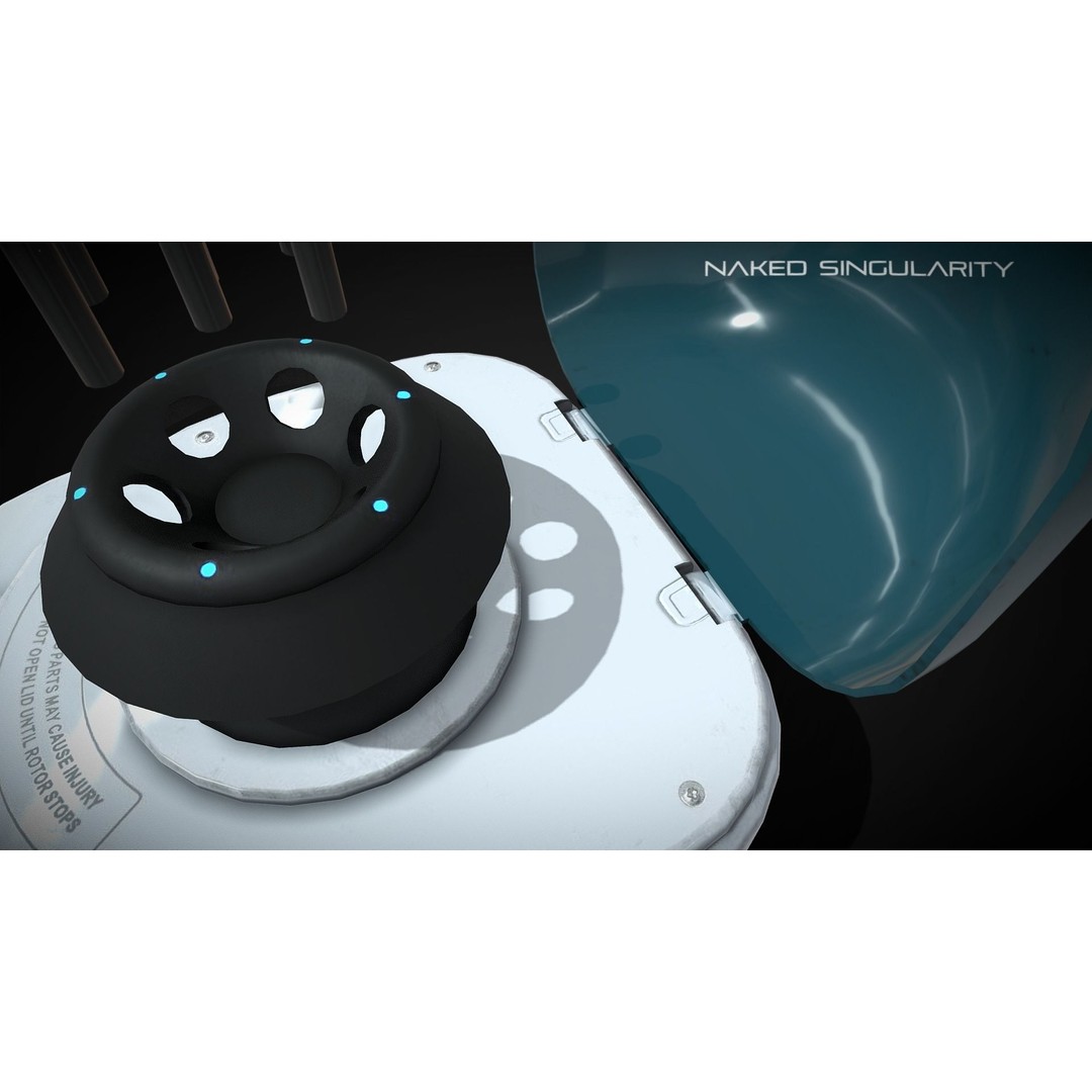 Mini Centrifuge 3D Model – Low Poly Laboratory Equipment, FBX - View 8