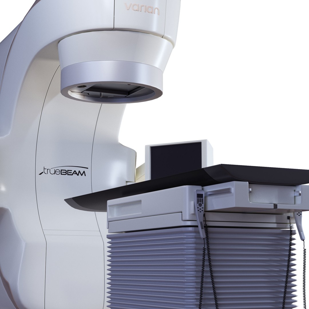 Varian Truebeam Radiotherapy Unit 3D Model – Realistic Medical Equipment, FBX - View 4