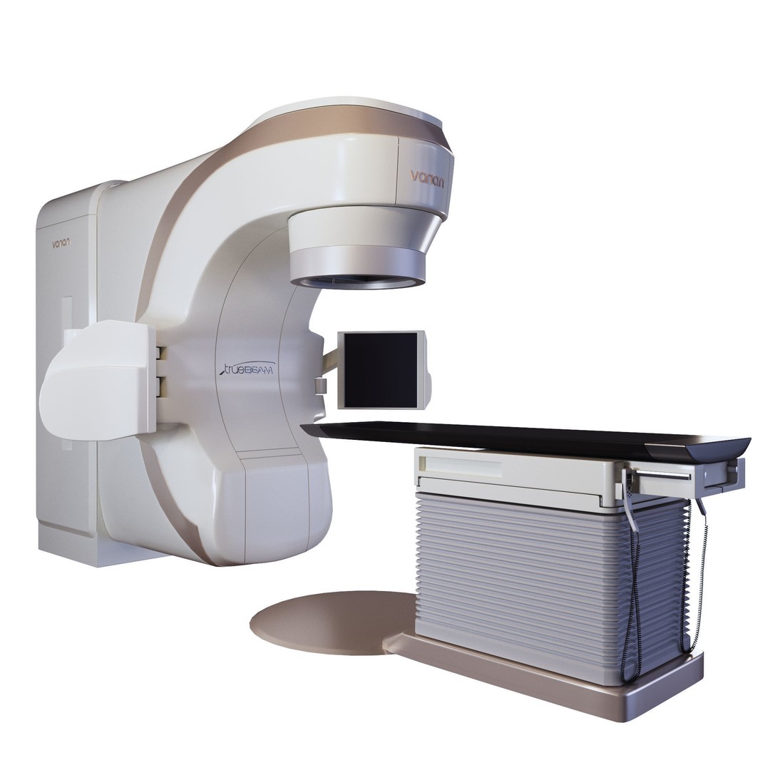 Varian Truebeam Radiotherapy Unit 3D Model – Realistic Medical Equipment, FBX - View 6
