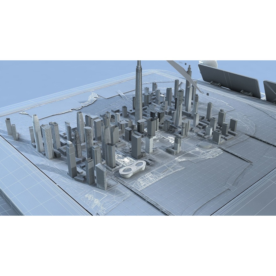 Sci-fi Holographic Table 3D Model – Futuristic Control Console, FBX - View 18
