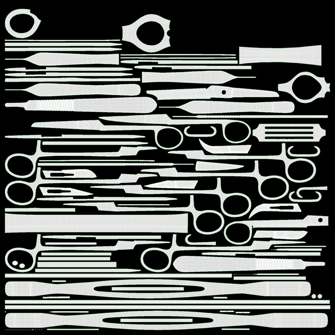 Surgical Instruments 3D Model – High Quality PBR Medical Asset, FBX