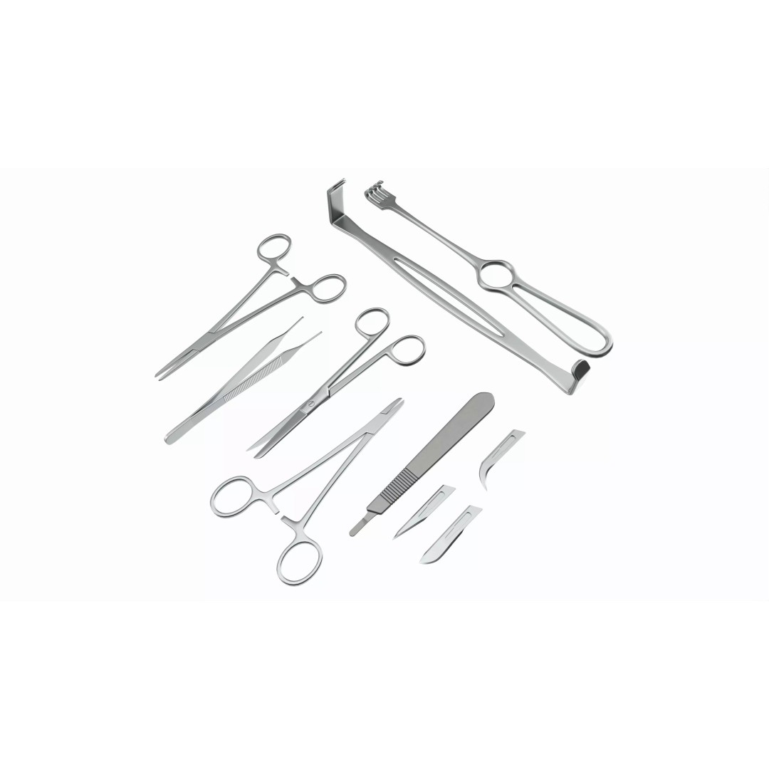 Surgical Instruments 3D Model – High Quality PBR Medical Asset, FBX - View 2