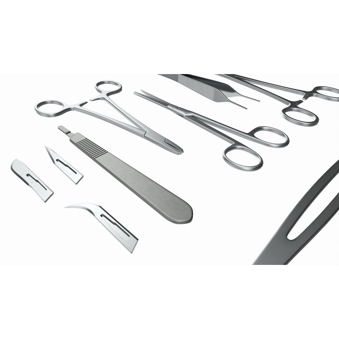 Surgical Instruments 3D Model – High Quality PBR Medical Asset, FBX - View 5