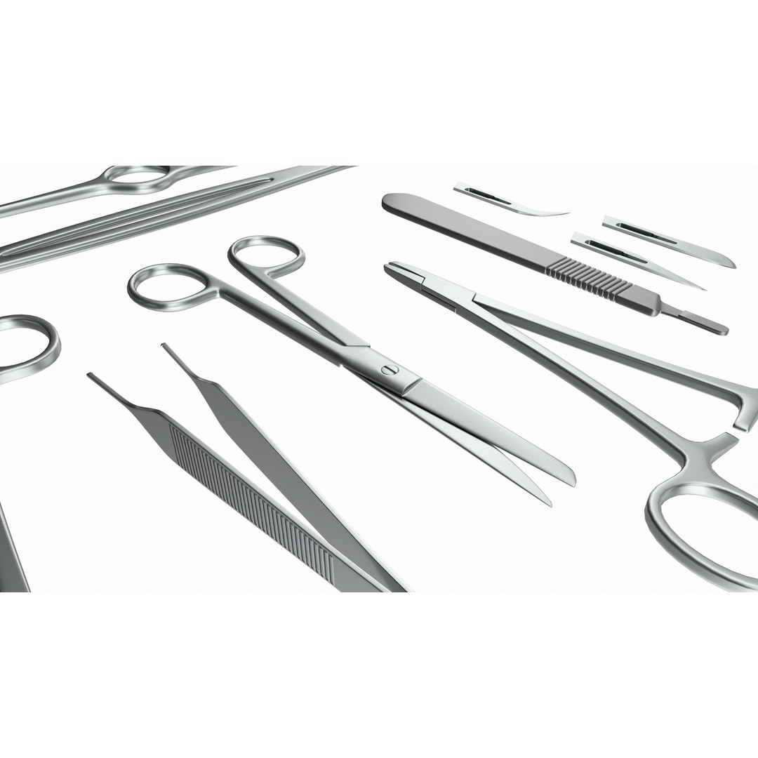 Surgical Instruments 3D Model – High Quality PBR Medical Asset, FBX - View 7