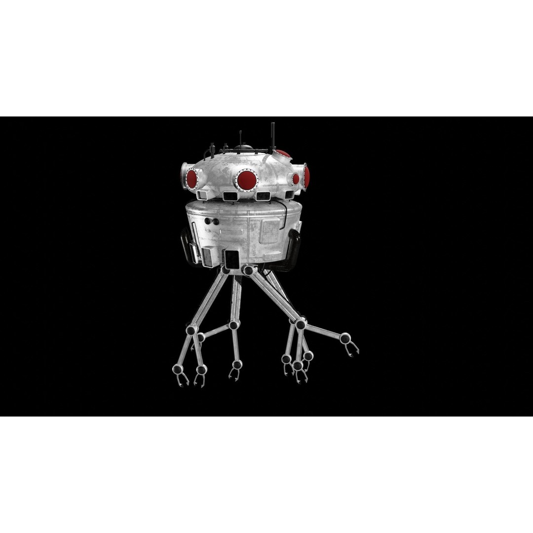 Sci-Fi Collector 3D Model – Low Poly Digital Asset, FBX, OBJ - View 17