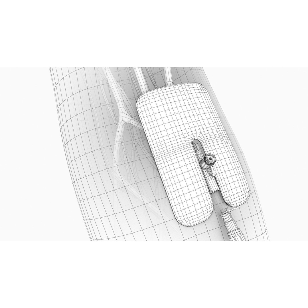 Injected Cannula 3D Model – Low Poly Medical Asset, FBX, Blender - View 16