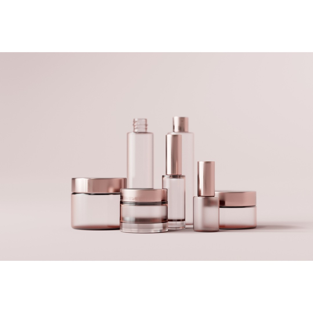 Cosmetic Bottles 3D Model – High Poly Realistic Packaging, FBX & OBJ