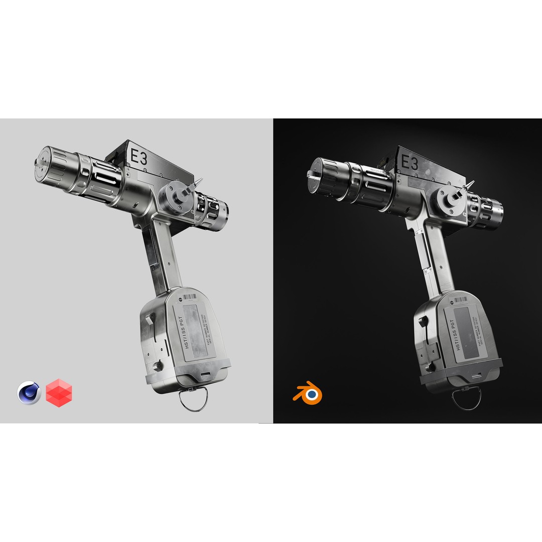 NASA EVA Pistol Grip Tool 3D Model – High Poly PBR Asset, FBX, OBJ - View 8