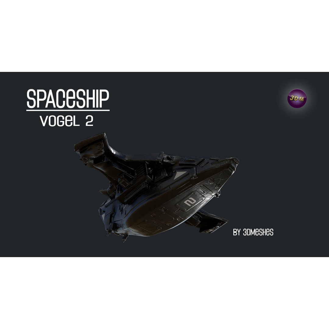 Vogel 2 Spaceship 3D Model – Low Poly PBR Game Asset, FBX - View 10