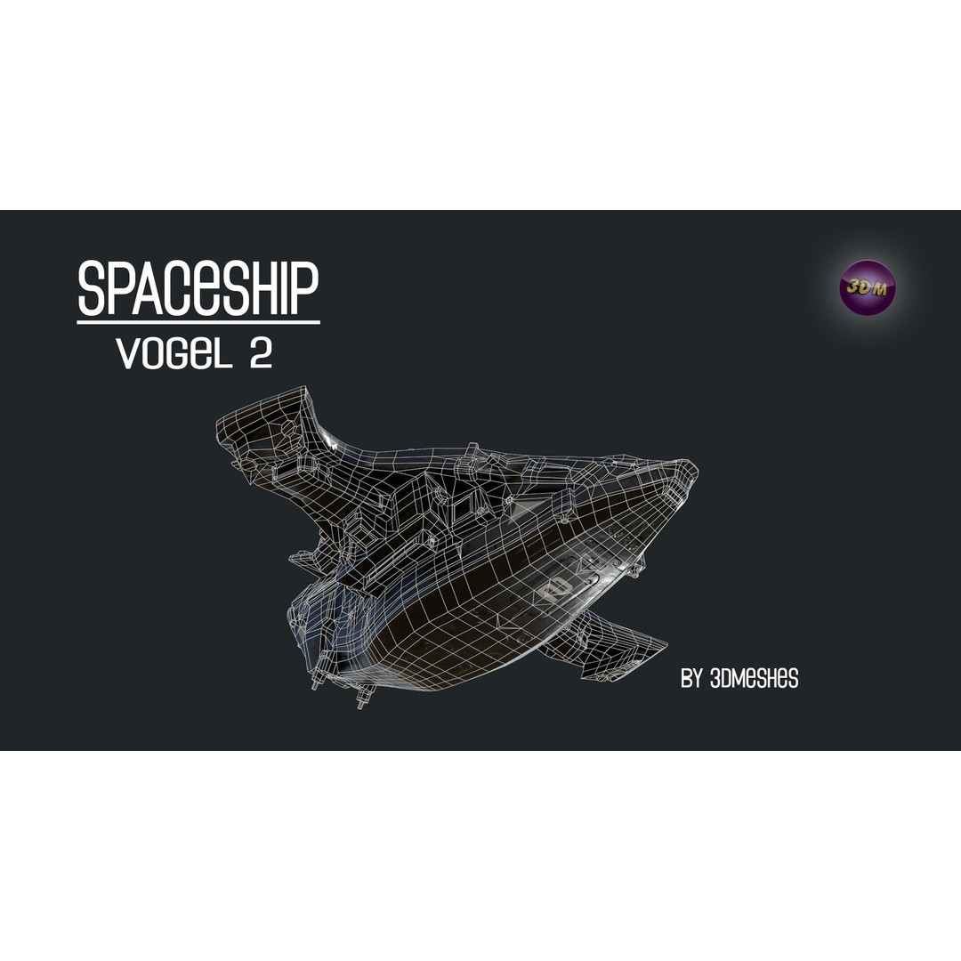 Vogel 2 Spaceship 3D Model – Low Poly PBR Game Asset, FBX - View 11
