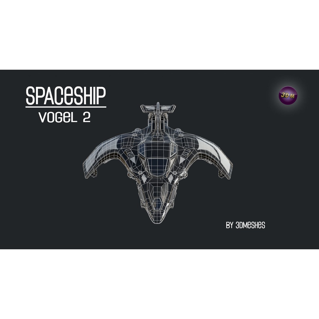 Vogel 2 Spaceship 3D Model – Low Poly PBR Game Asset, FBX - View 13