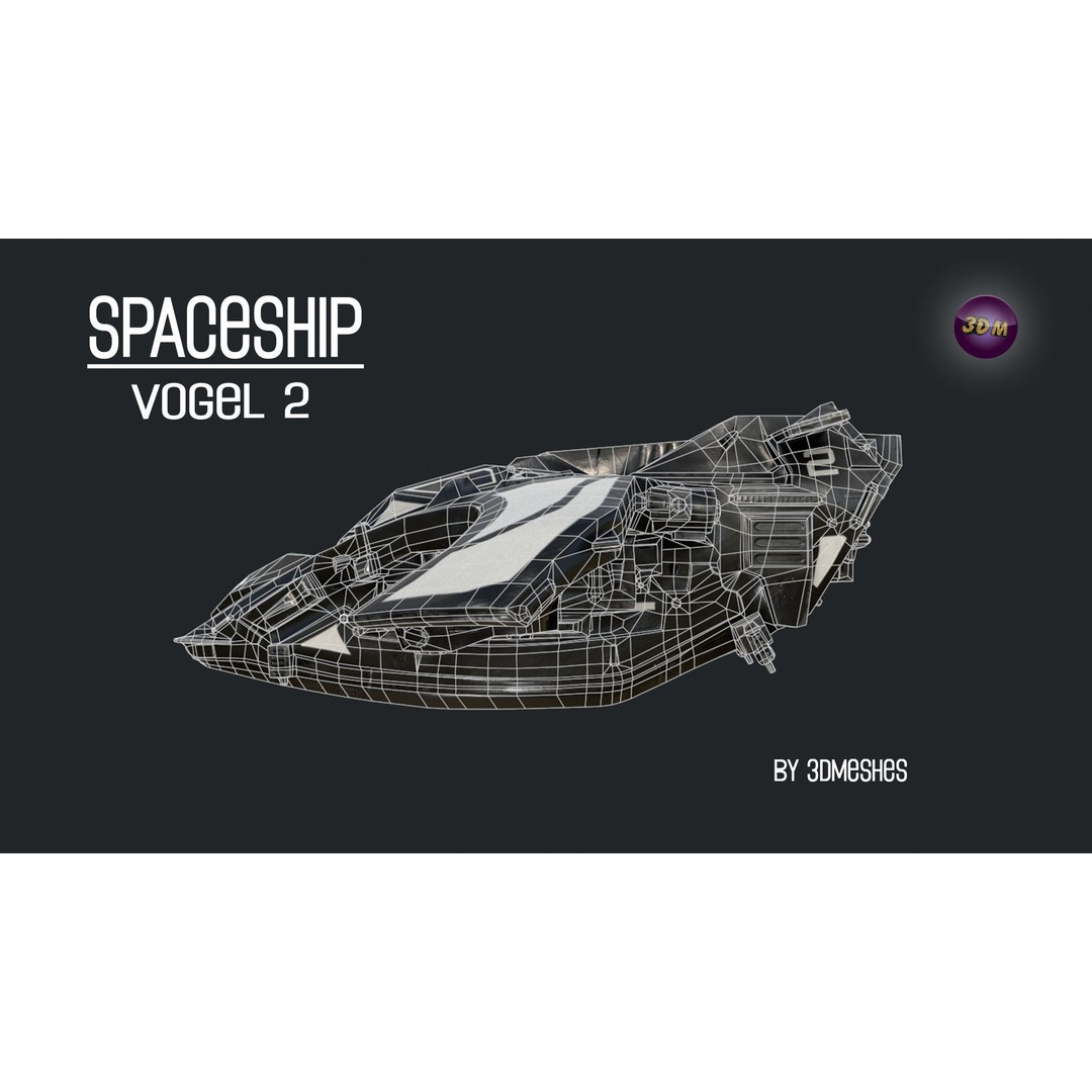 Vogel 2 Spaceship 3D Model – Low Poly PBR Game Asset, FBX - View 15
