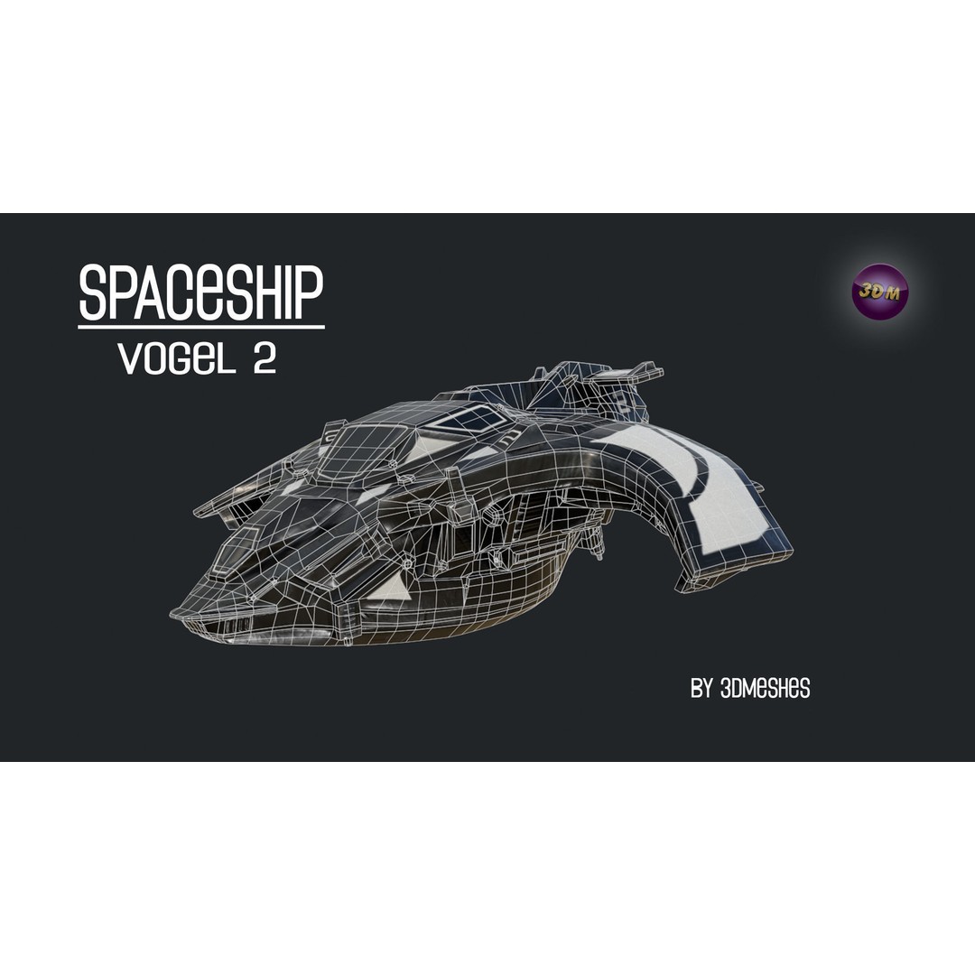Vogel 2 Spaceship 3D Model – Low Poly PBR Game Asset, FBX - View 5