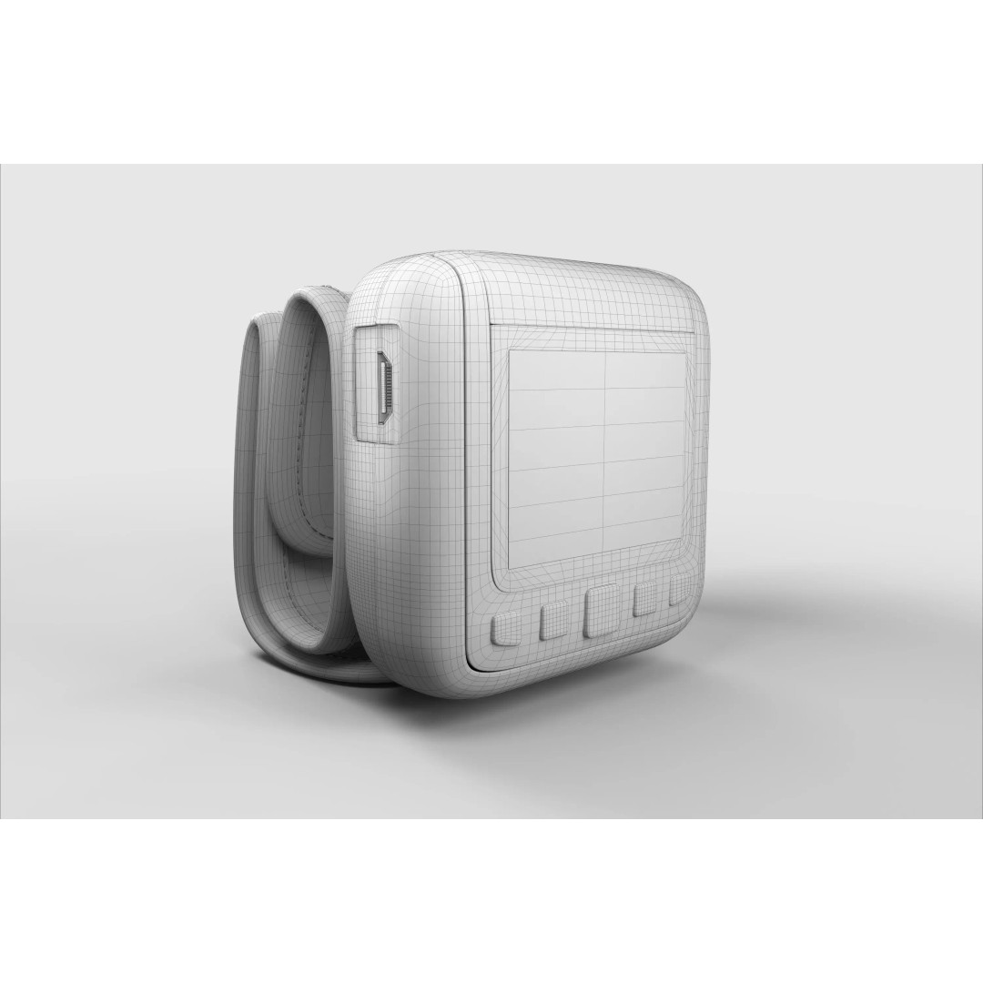 Wrist Patient Monitor 3D Model – Medical Device, PBR Textures, FBX - View 13