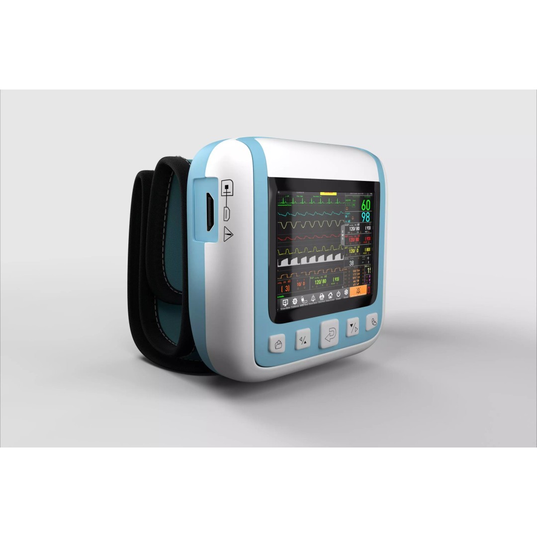 Wrist Patient Monitor 3D Model – Medical Device, PBR Textures, FBX - View 3