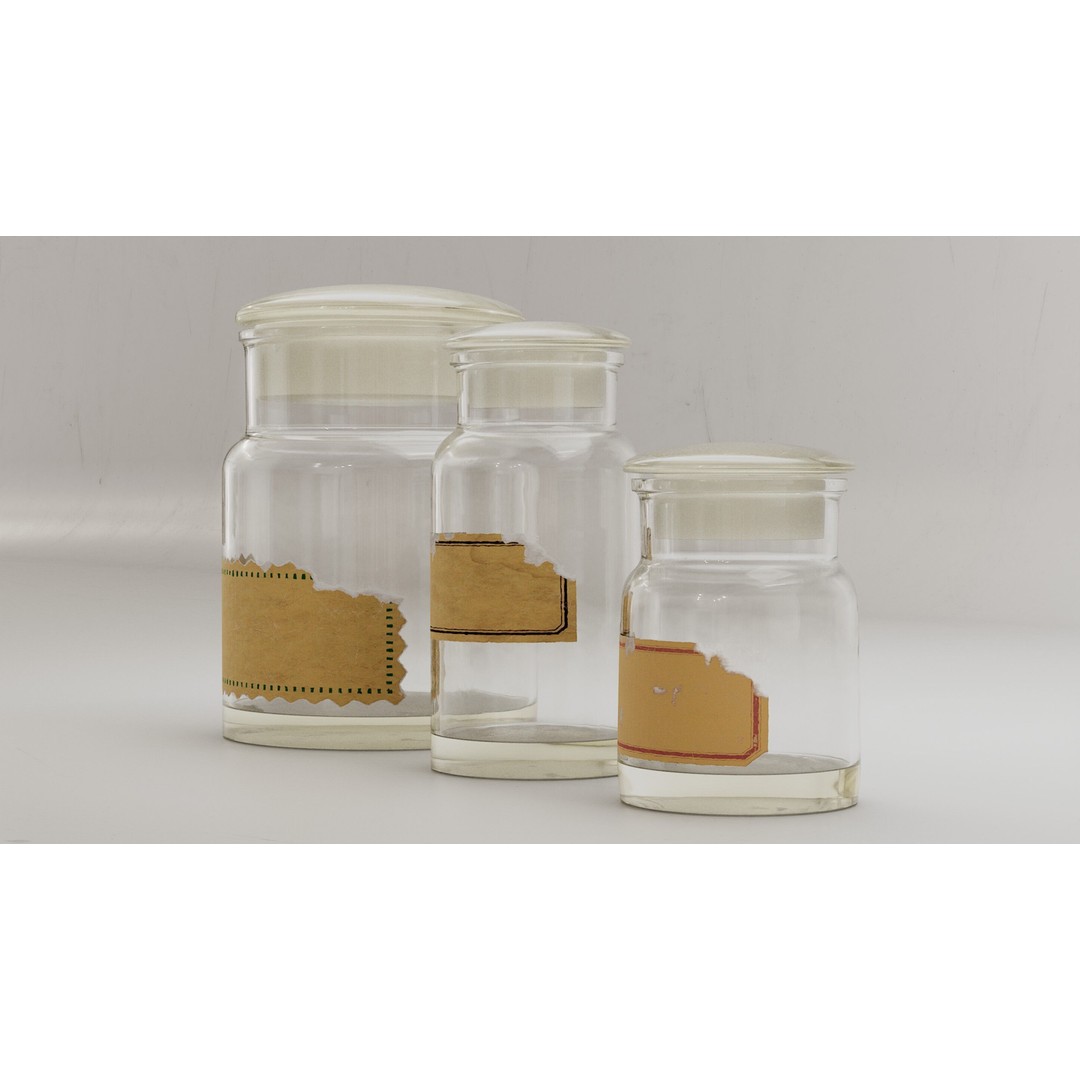 Alchemical Bottles 3D Model – Realistic Lab Set with PBR Textures - View 11
