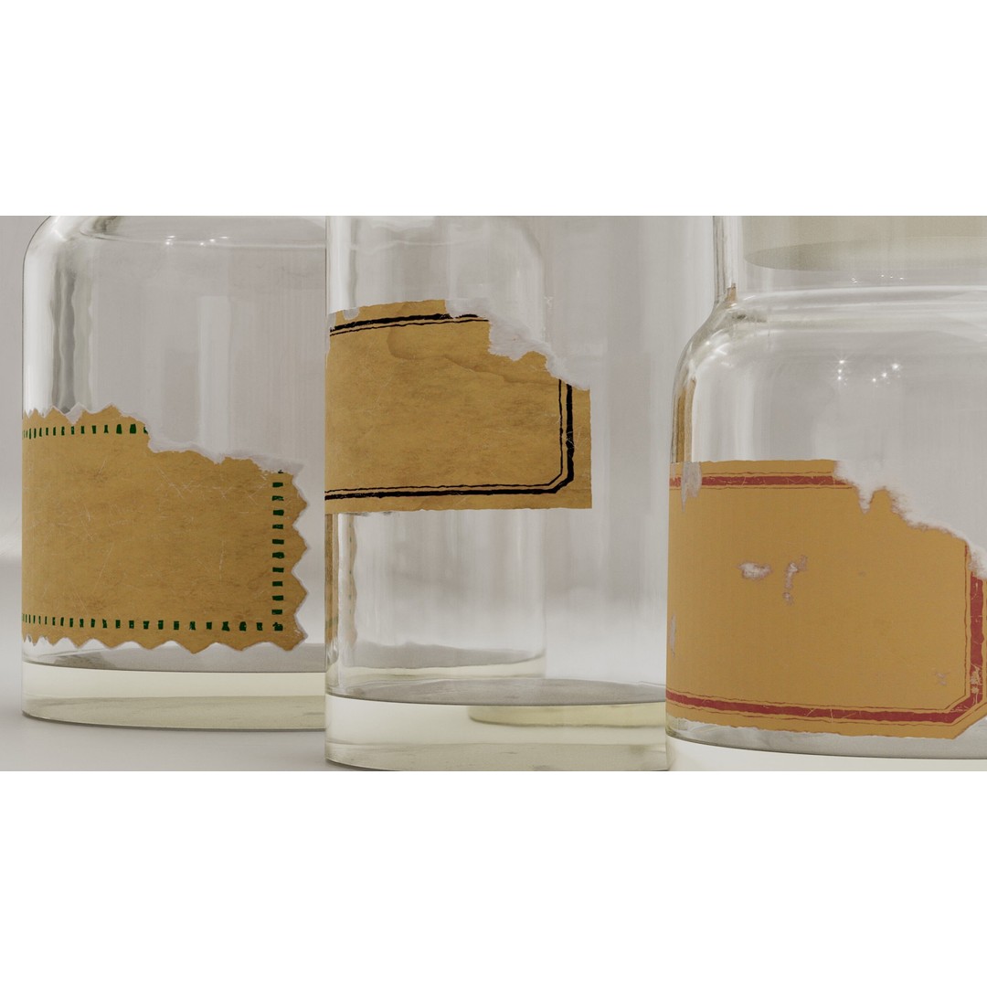 Alchemical Bottles 3D Model – Realistic Lab Set with PBR Textures - View 12