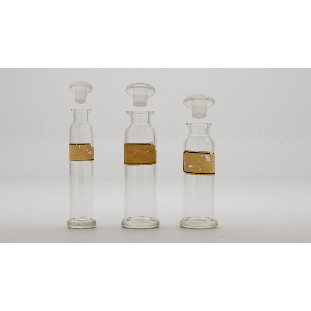 Alchemical Bottles 3D Model – Realistic Lab Set with PBR Textures - View 14