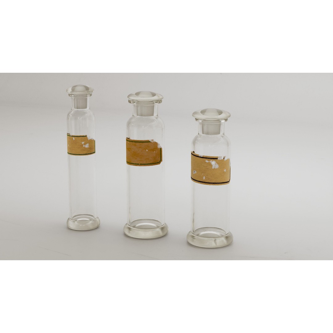 Alchemical Bottles 3D Model – Realistic Lab Set with PBR Textures - View 15