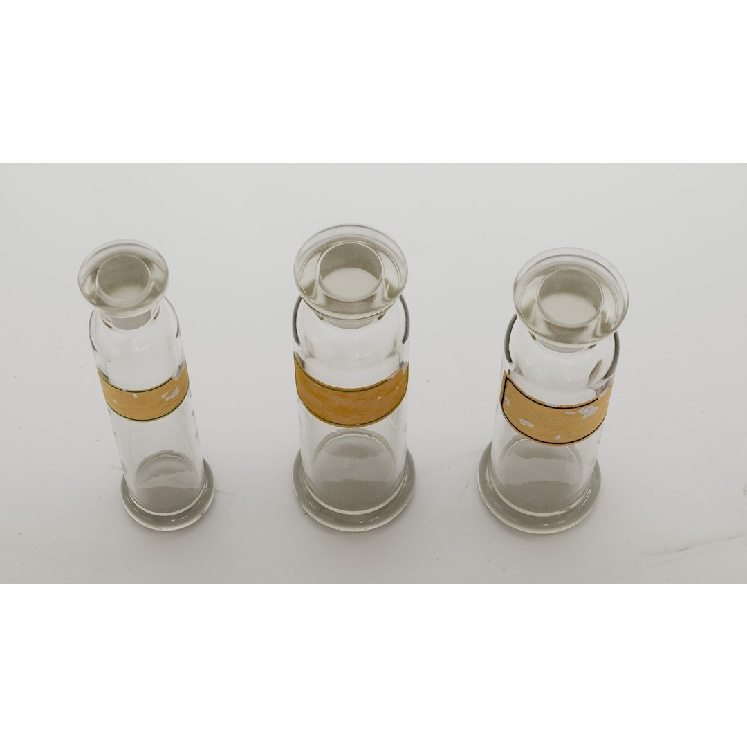 Alchemical Bottles 3D Model – Realistic Lab Set with PBR Textures - View 16