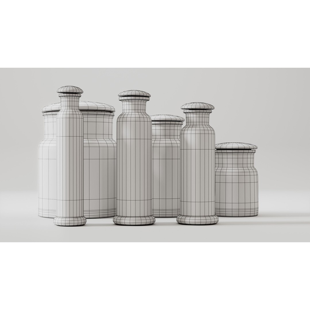 Alchemical Bottles 3D Model – Realistic Lab Set with PBR Textures - View 24