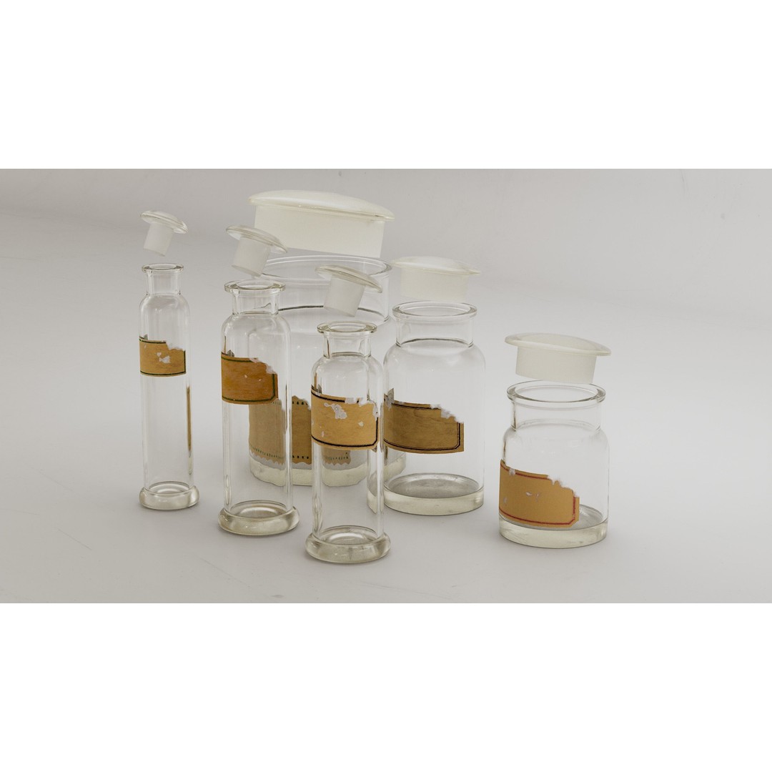 Alchemical Bottles 3D Model – Realistic Lab Set with PBR Textures - View 3