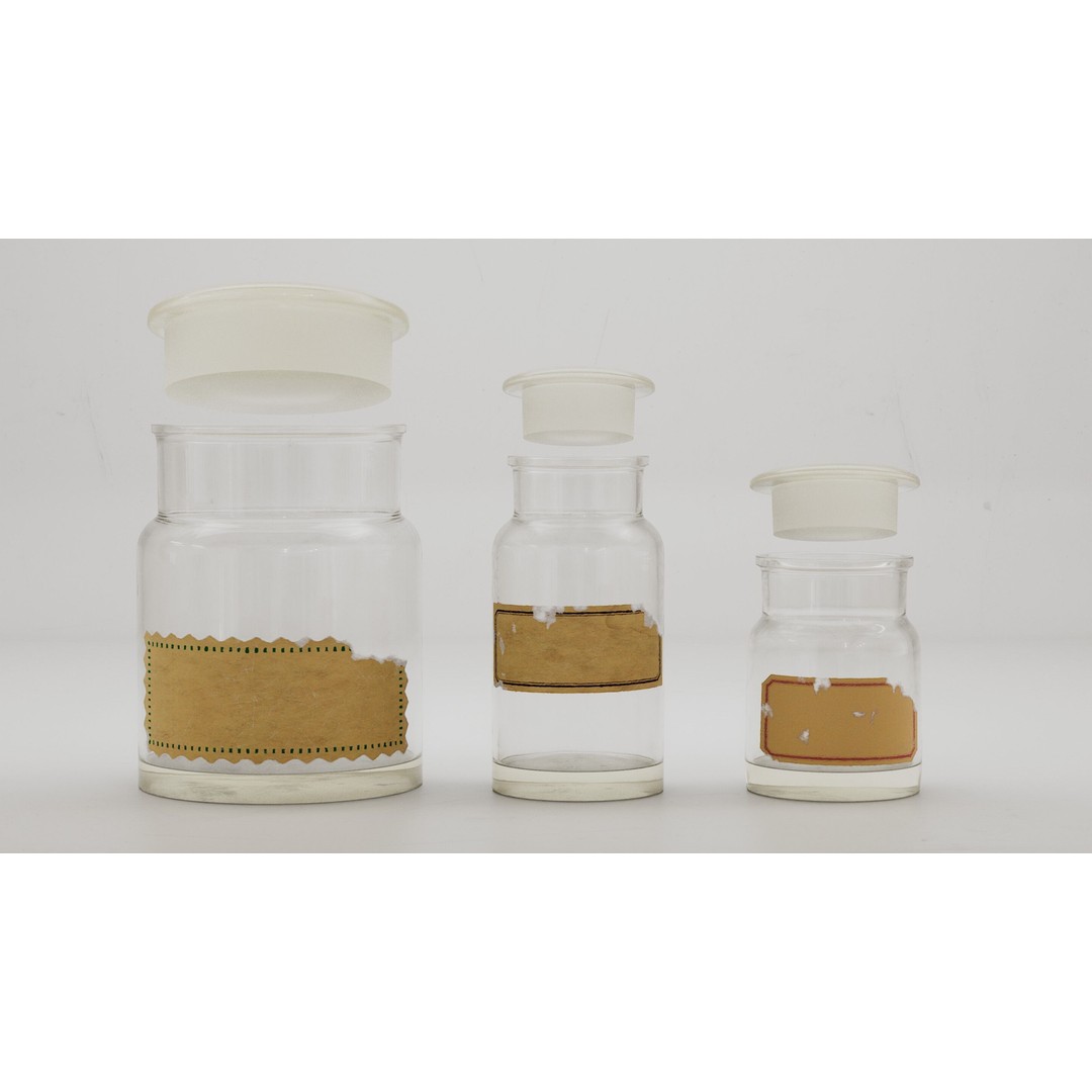 Alchemical Bottles 3D Model – Realistic Lab Set with PBR Textures - View 8